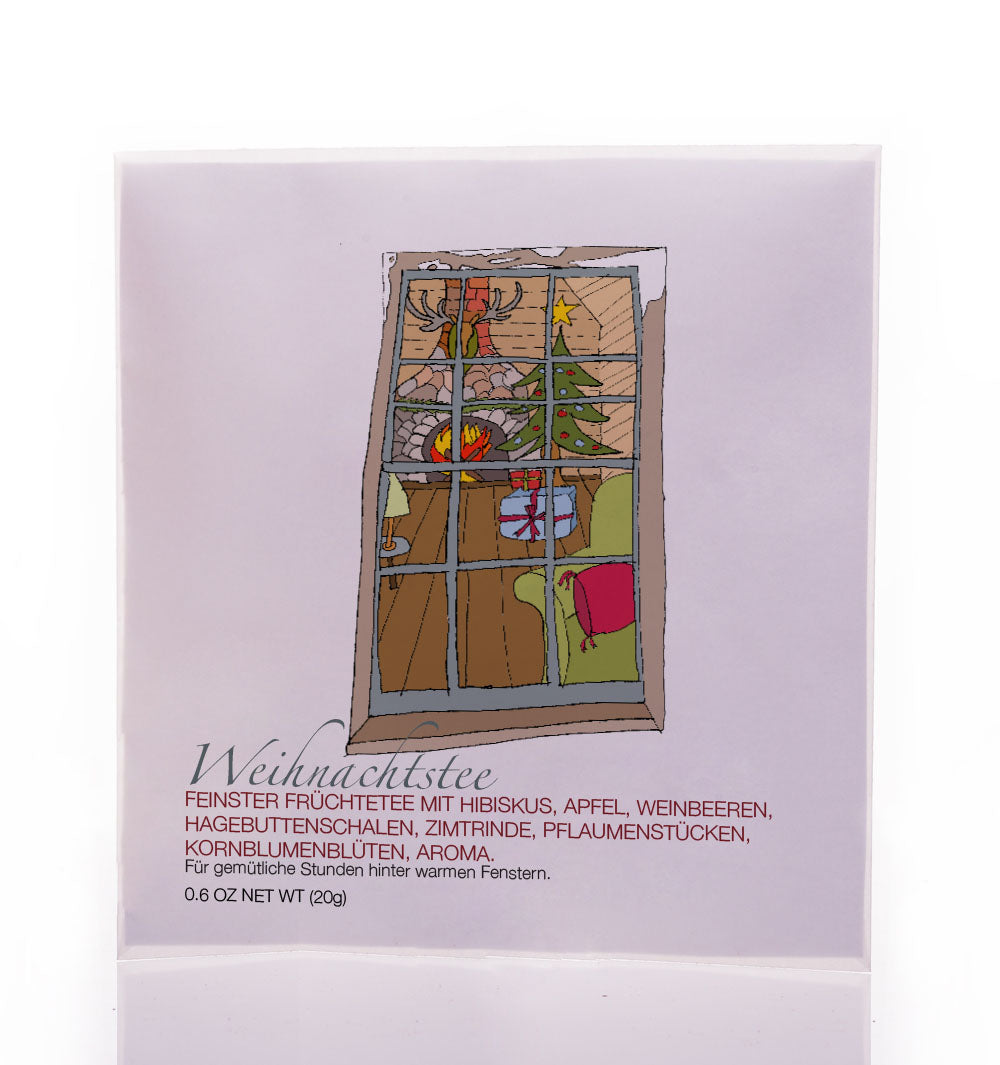 Teegeschenk Weihnachtsfenster
