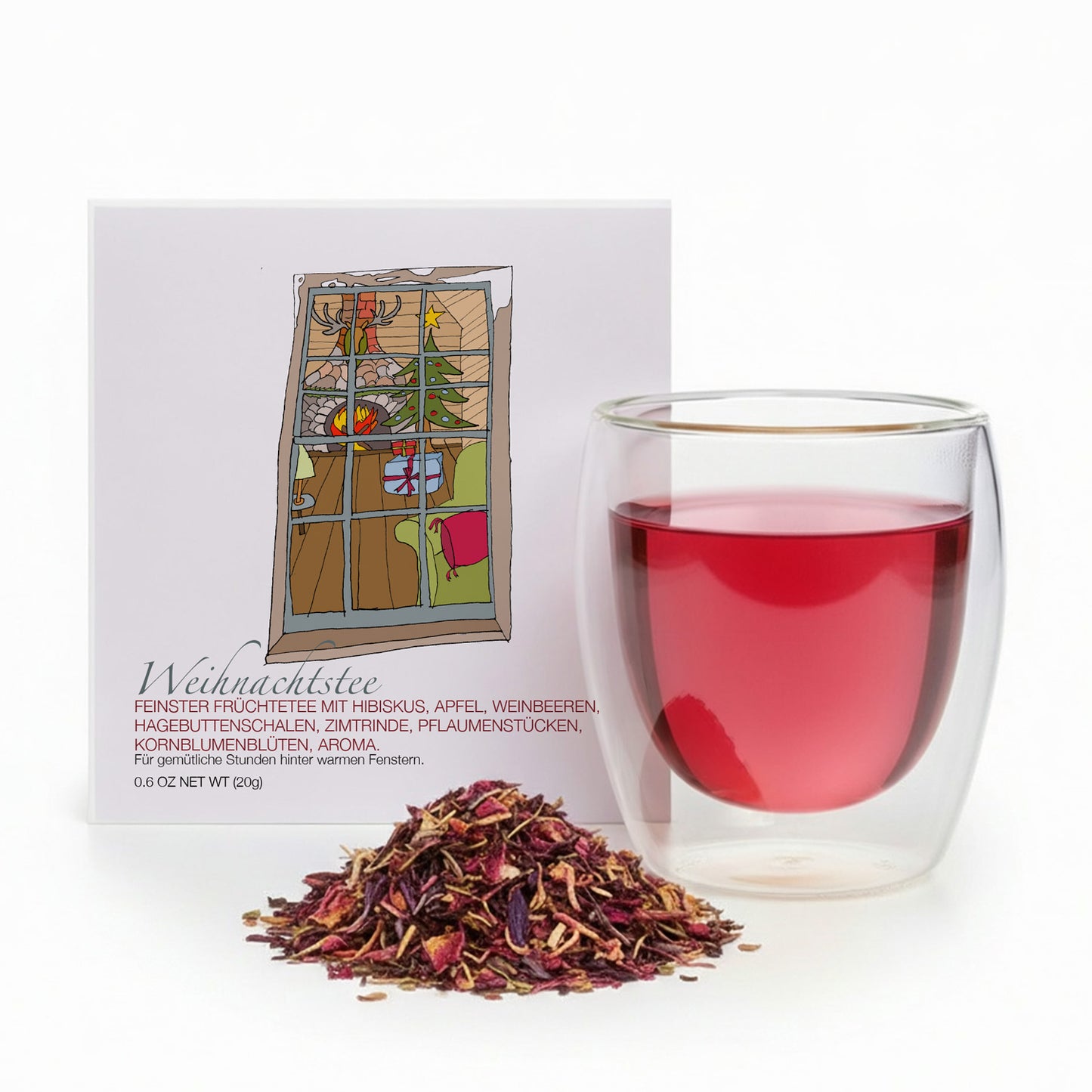 Teegeschenk Weihnachtsfenster