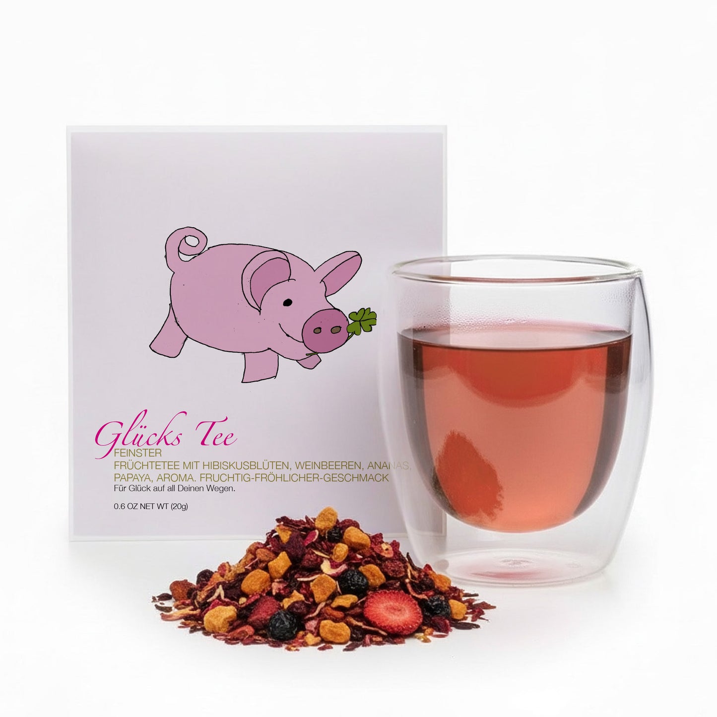 Teegeschenk Glücksschweinchen