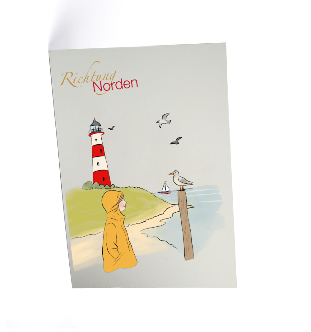 Postkarte Richtung Norden